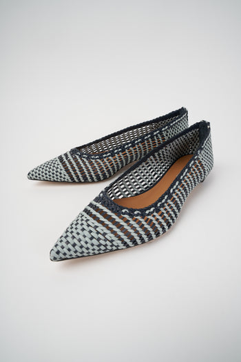 Tre Emme Ballerina Blu+grigio Donna - 5