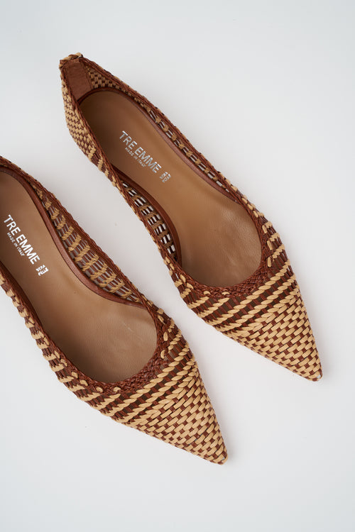 Tre Emme Ballerina Tan+nude Donna