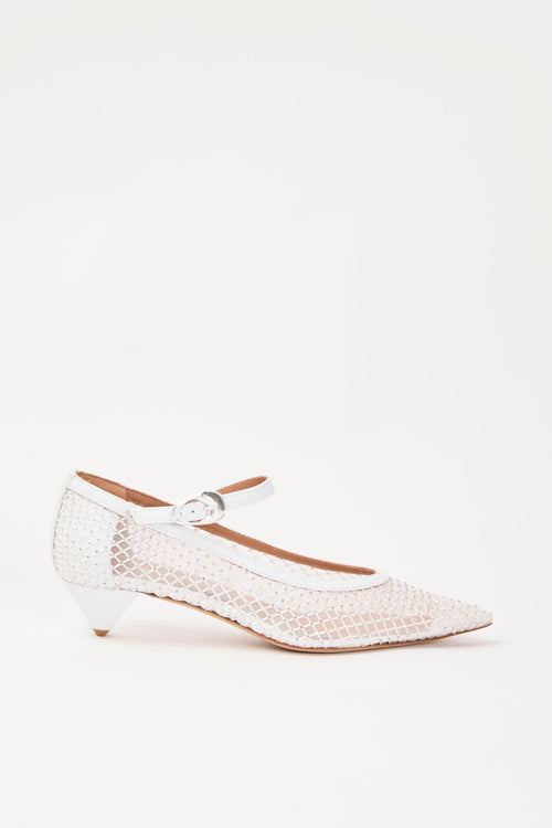 Tre Emme Ballerina Bianco Donna