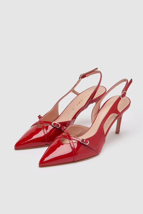 Tre Emme Slingback Rosso Donna - 2