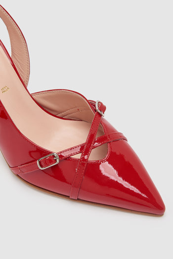 Tre Emme Slingback Rosso Donna - 3