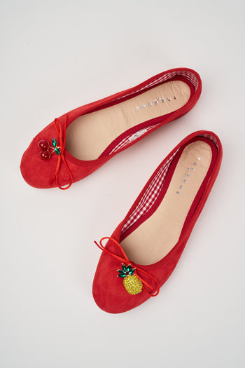 Tre Emme Ballerina Rosso Donna - 4