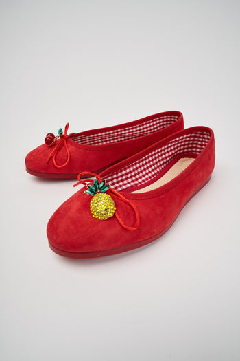 Tre Emme Ballerina Rosso Donna - 5