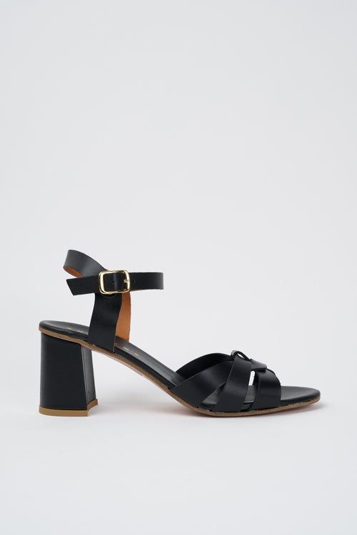 Tre Emme Sandalo Nero Donna