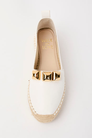 Walk And Love Espadrillas Vegetal Blanco Donna - 3