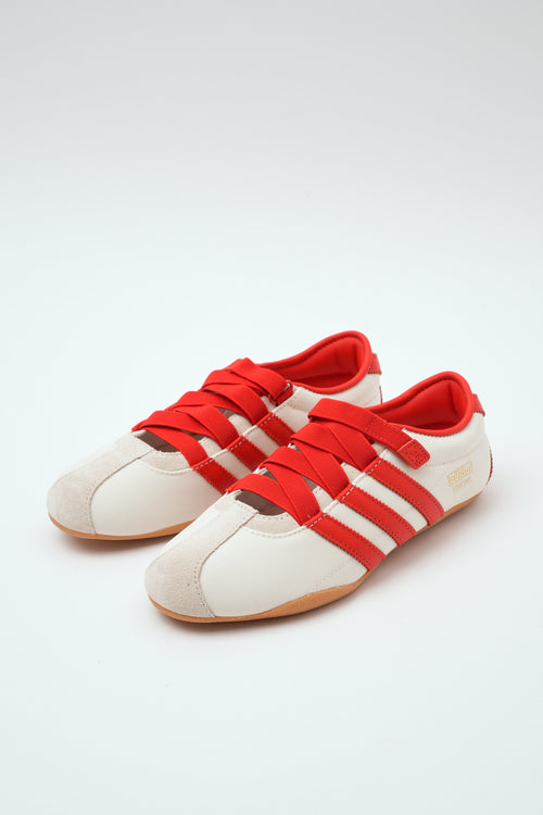 Adidas Sneaker Cream White/red/gold Donna - 2