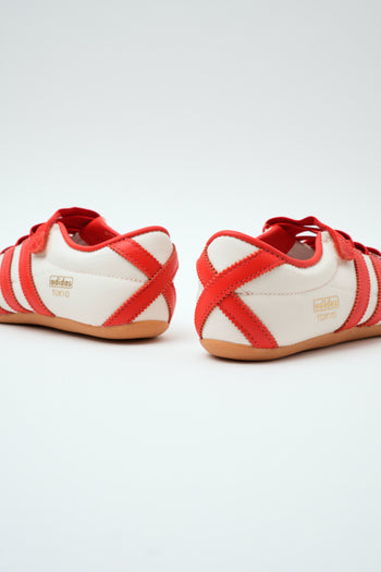 Adidas Sneaker Cream White/red/gold Donna - 5