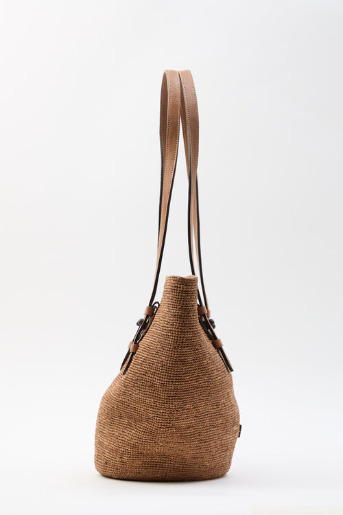 Afar Borsa Cognac Donna