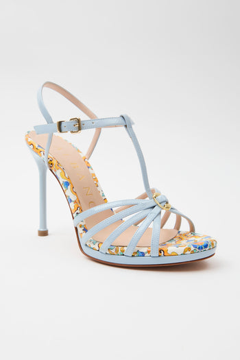 Albano Sandalo Celeste/capri Donna - 5