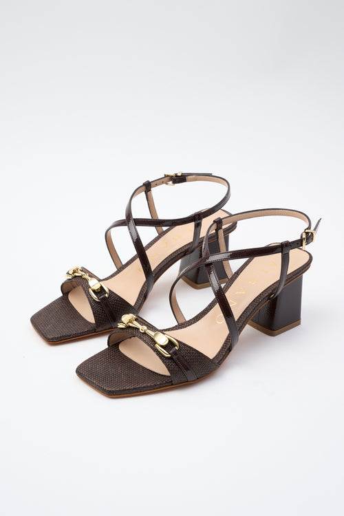 Albano Sandalo Moro/acc. Platino Donna - 2