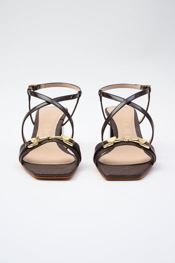 Albano Sandalo Moro/acc. Platino Donna - 3