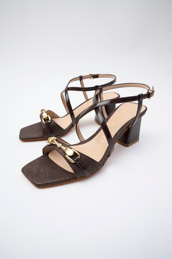 Albano Sandalo Moro/acc. Platino Donna - 6