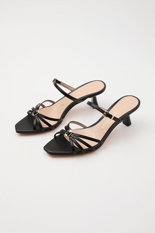 Albano Sandalo Nero/acc.oro Donna - 2