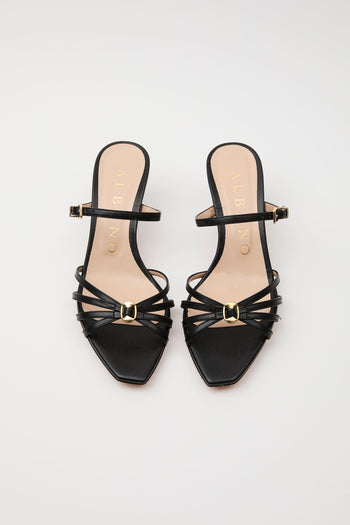Albano Sandalo Nero/acc.oro Donna - 3