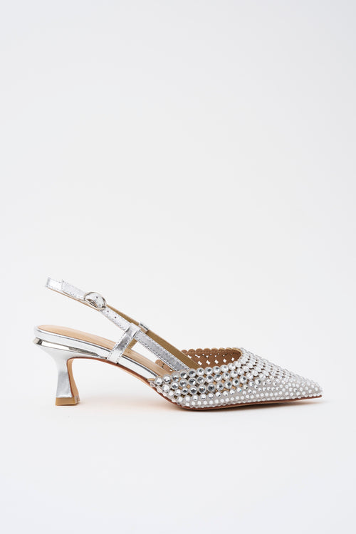 Alma En Pena X Tre Emme Slingback Silver Donna