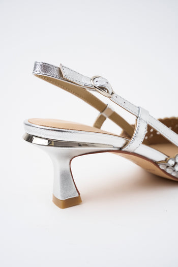 Alma En Pena X Tre Emme Slingback Silver Donna - 4
