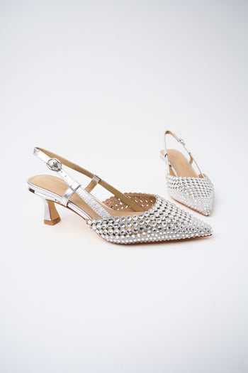 Alma En Pena X Tre Emme Slingback Silver Donna - 5