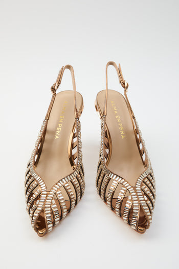 Alma En Pena X Tre Emme Slingback Bronze Donna - 6