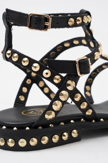 Ash Sandalo Black/gold Donna - 4
