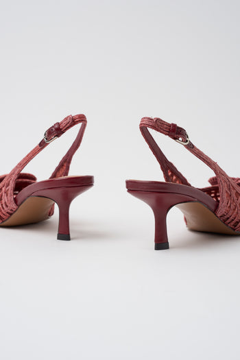 Bibi Lou X Tre Emme Slingback Burgundy Donna - 5