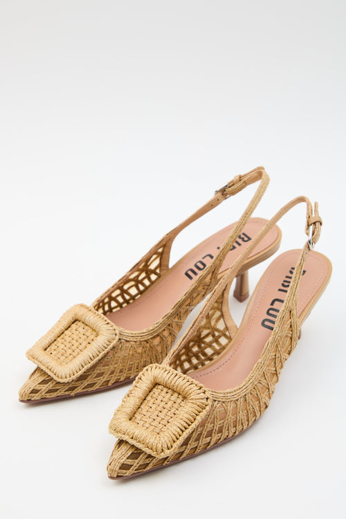 Bibi Lou X Tre Emme Slingback Natural Donna - 2