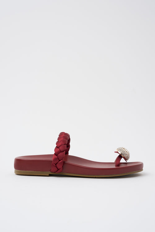 Bibi Lou X Tre Emme Sandalo Burgundy Donna