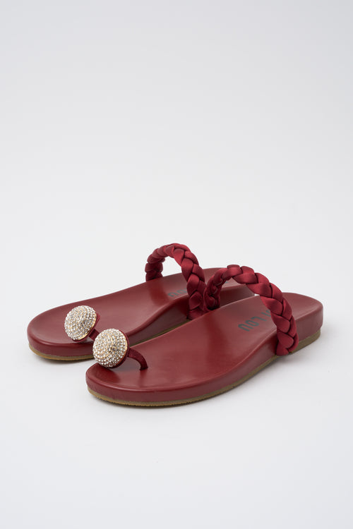 Bibi Lou X Tre Emme Sandalo Burgundy Donna - 2