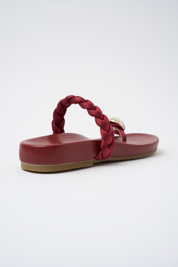 Bibi Lou X Tre Emme Sandalo Burgundy Donna - 4