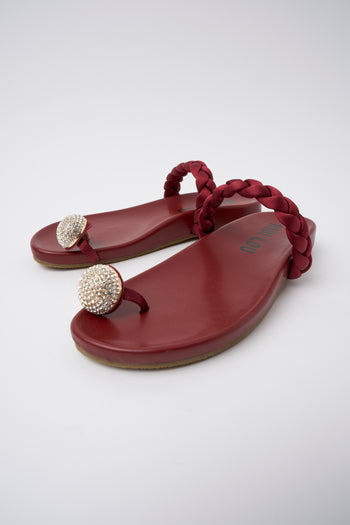 Bibi Lou X Tre Emme Sandalo Burgundy Donna - 5