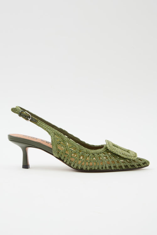 Bibi Lou X Tre Emme Slingback Verde Kaki Donna