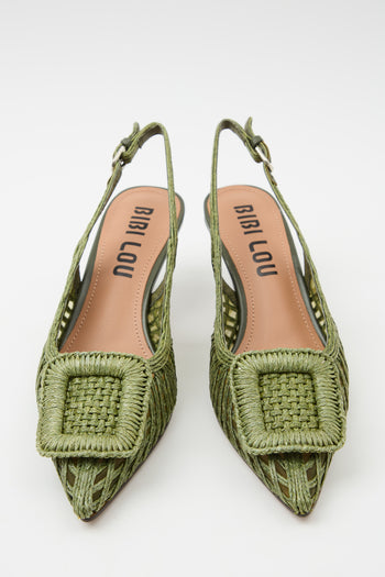 Bibi Lou X Tre Emme Slingback Verde Kaki Donna - 6
