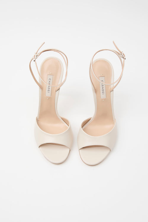 Casadei Sandalo Ecru Donna