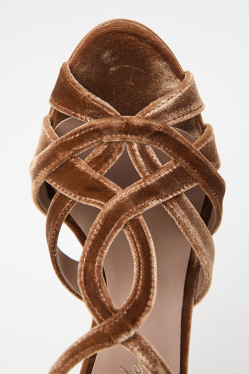 Cheville Sandalo Caramello Donna - 5