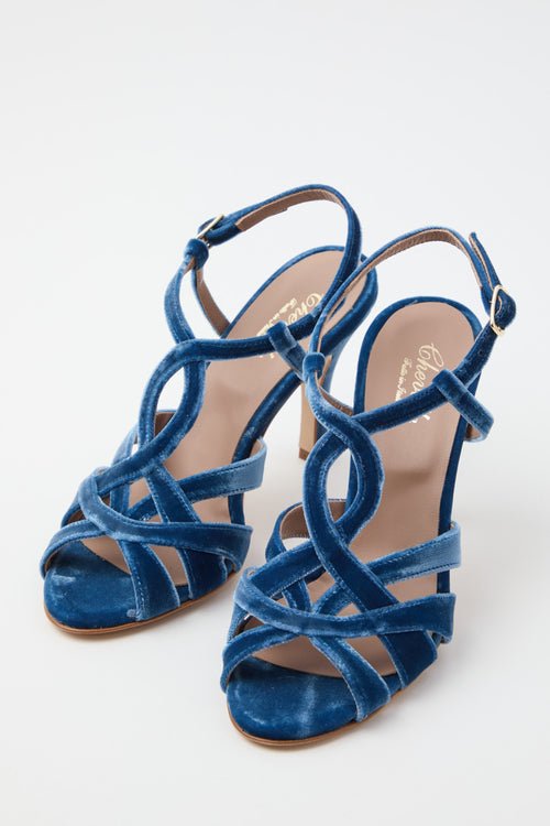 Cheville Sandalo Jeans Donna