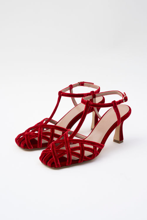 Cheville Sandalo Rosso Donna - 2