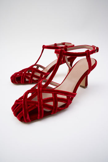 Cheville Sandalo Rosso Donna - 6