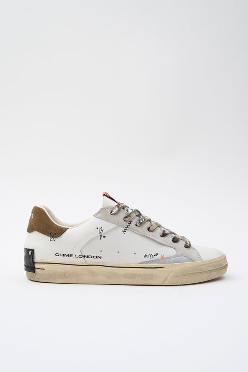 Crime London Sneaker Bianco Uomo