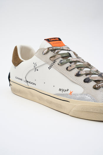 Crime London Sneaker Bianco Uomo - 4
