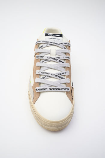 Crime London Sneaker Beige Uomo - 3