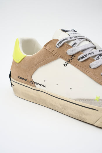 Crime London Sneaker Beige Uomo - 4