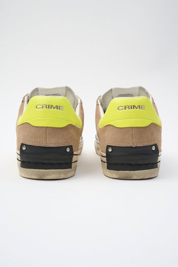 Crime London Sneaker Beige Uomo - 5