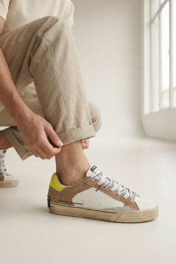 Crime London Sneaker Beige Uomo - 11