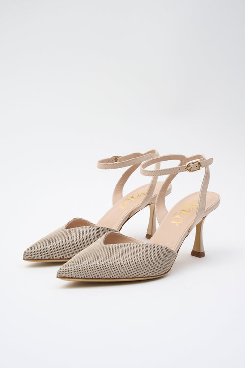 Elata Slingback Beige Donna - 2