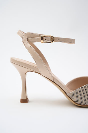 Elata Slingback Beige Donna - 5