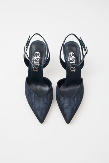 Elata Slingback Blu Donna - 3