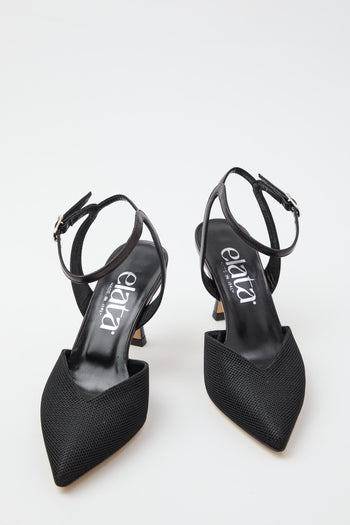 Elata Slingback Nero Donna - 8