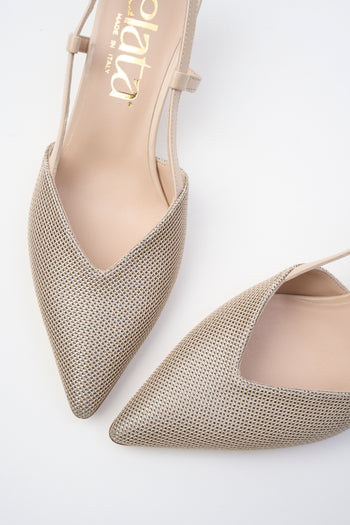 Elata Slingback Beige Donna - 4