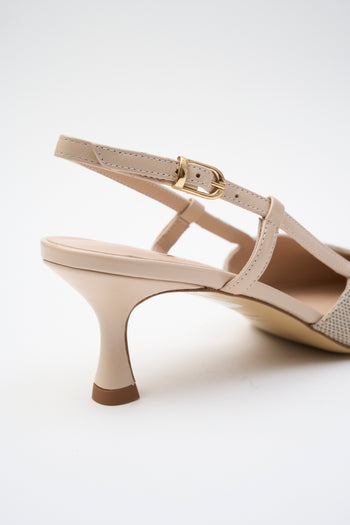 Elata Slingback Beige Donna - 5