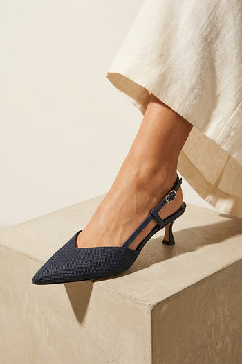 Elata Slingback Blu Donna - 10