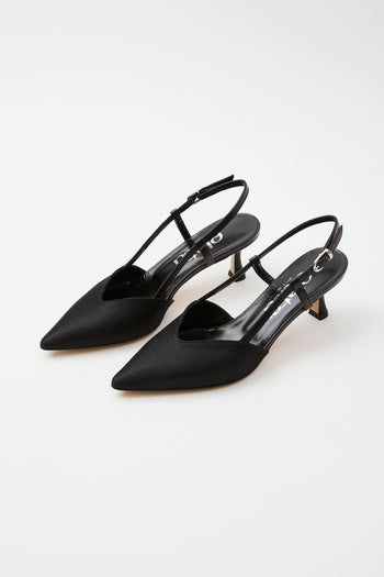 Elata Slingback Nero Donna - 3